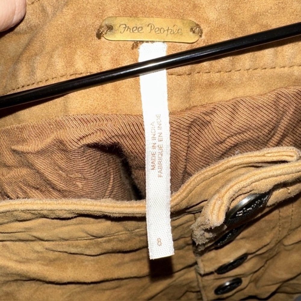 Free People Cheeky Goat Suede Micro Shorts - Western Boho Rave - Picture 4 of 8